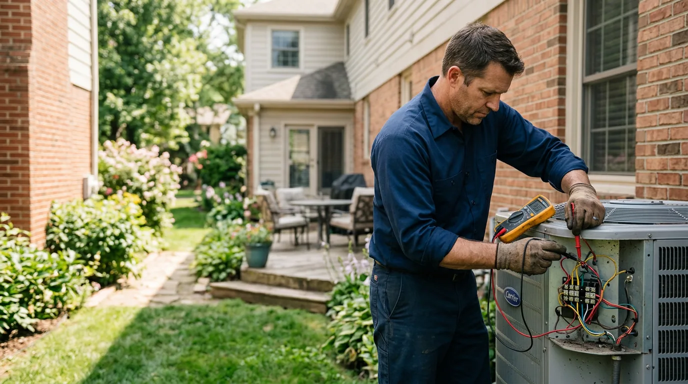 HVAC technician working near Hebron, MD